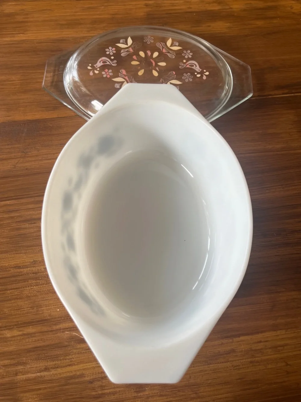 Rare Vintage Pyrex Black Tulip 1.5 Quart Casserole Dish